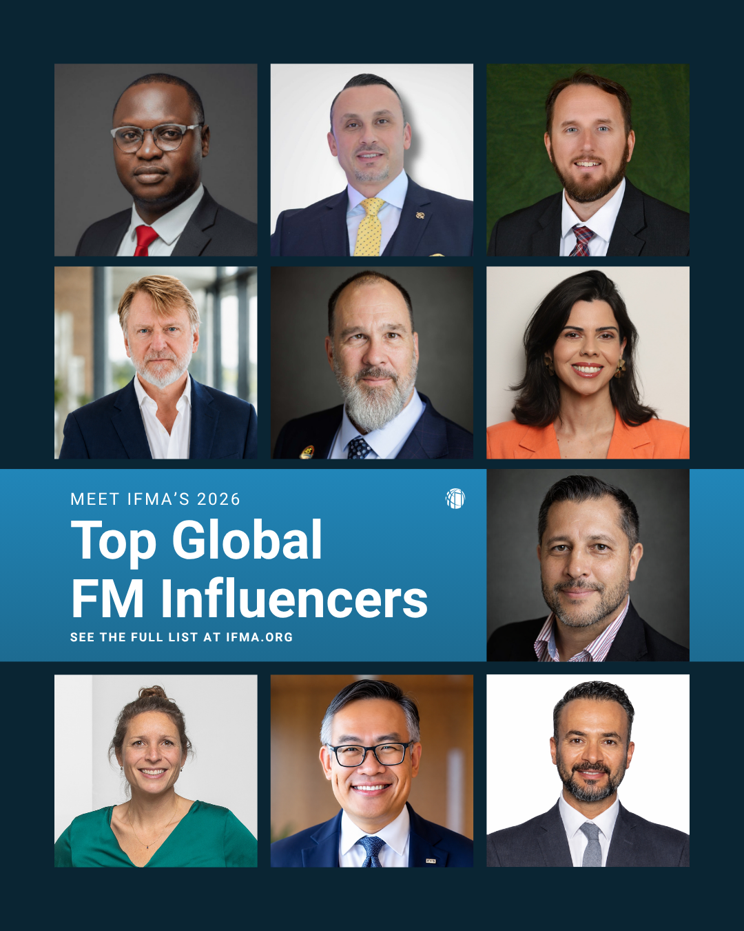 IFMA’s 2026 Top Global FM Influencers
